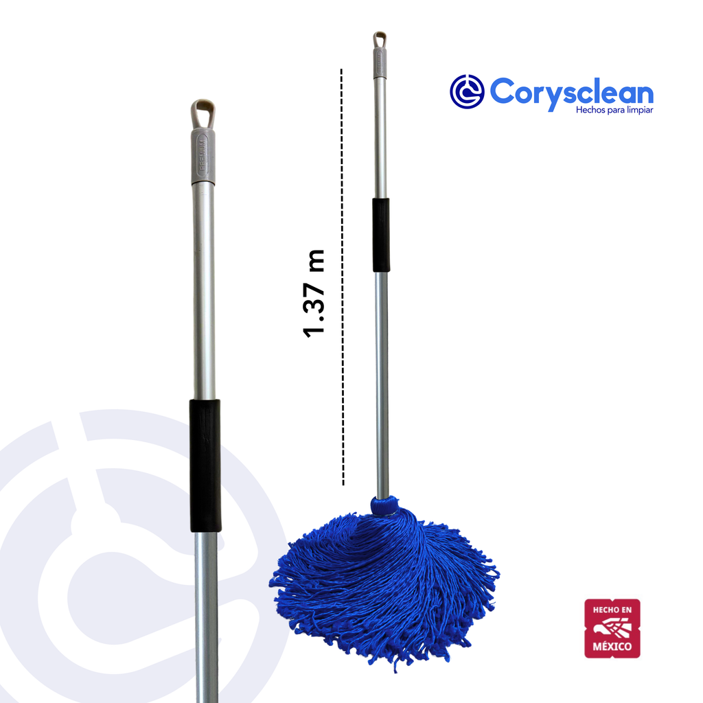 Trapeador Microfibra Metal 1.37m - Mecha 300g