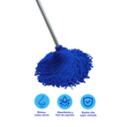 Trapeador Microfibra Metal 1.37m - Mecha 300g